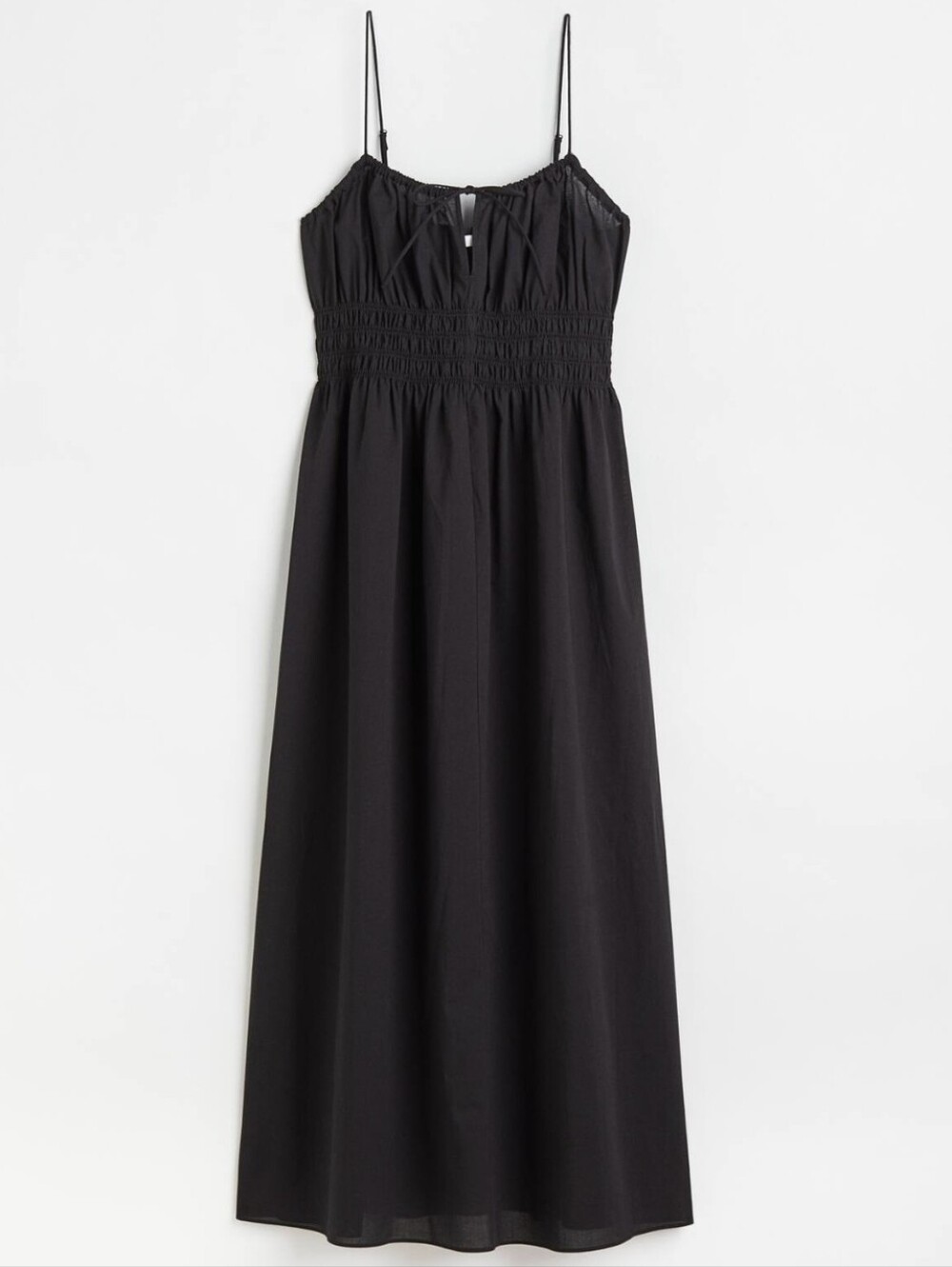 H&M Black Spaghetti Strap Maxi Dress